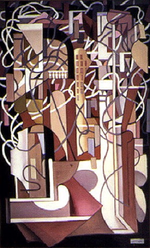Abstract Composition with Balustrade, 1953 - Тамара де Лемпицка