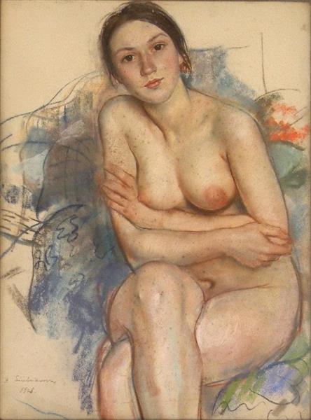 Портрет Катерини Серебрякової, 1928 - Зінаїда Серебрякова