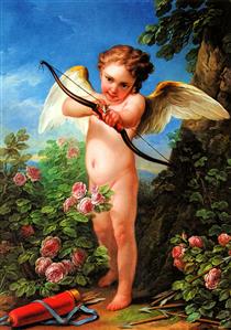 Cupid Shooting a Bow - Шарль Андре Ван Лоо