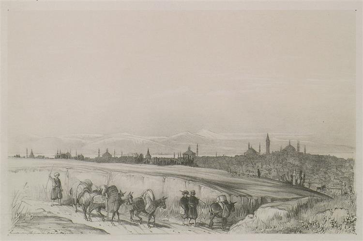 Constantinople from the Road to Semlin, 1838 - John Frederick Lewis
