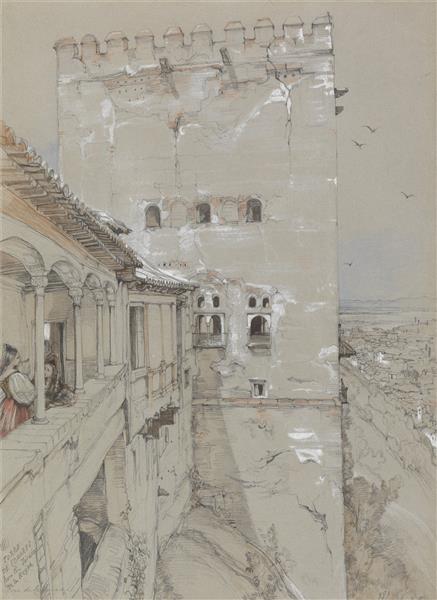 The Torre De Comares, Alhambra, 1835, 1835 - John Frederick Lewis