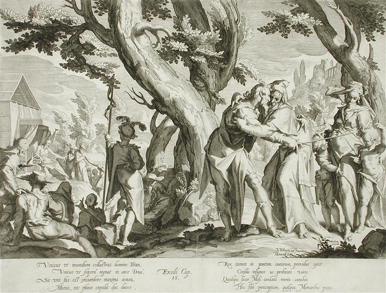 Meeting of Moses and Jethro, 1607 - Willem van Swanenburg