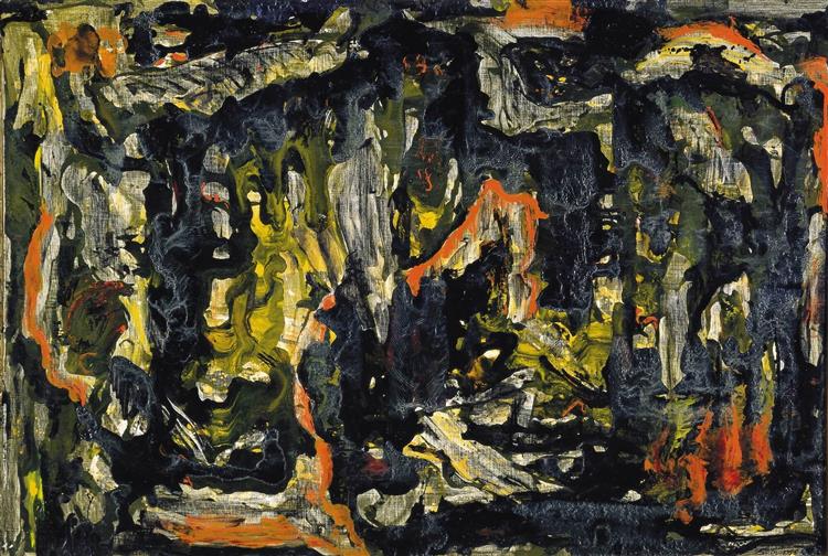Paradis, Panel of the triptych, 1956 - Behjat Sadr