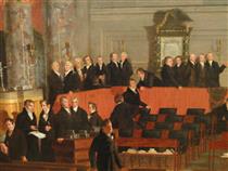 The House of Representatives (detail) - Samuel Morse