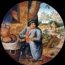 The Bread Eater - Pieter Brueghel the Younger