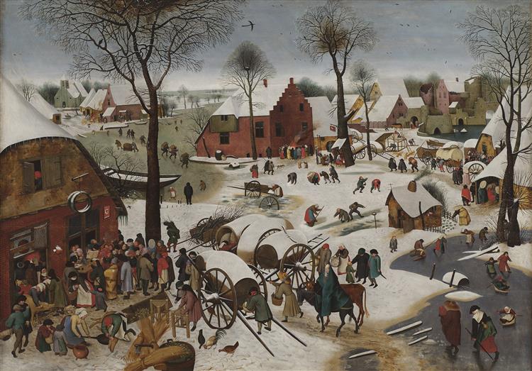 The Census at Bethlehem  (after Brueghel the Elder) - Pieter Bruegel, o Jovem