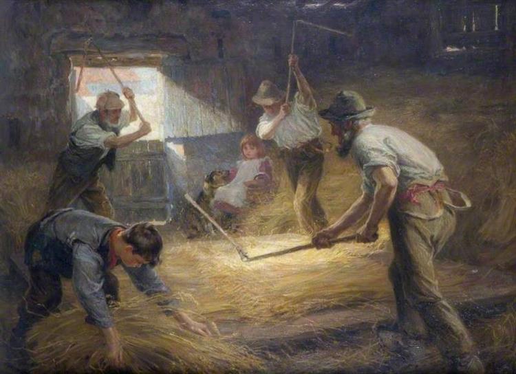 The Threshing Floor, 1898 - Ralph Hedley
