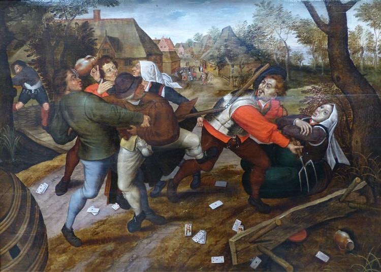 Rixe De Paysans - Pieter Brueghel the Younger
