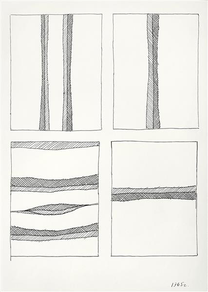 Four Abstract Compositions (Sketches), 1965 - Hryhorii Havrylenko