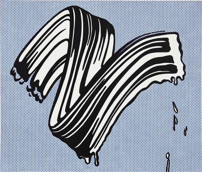 White Brushstroke I, 1965 - Рой Лихтенштейн
