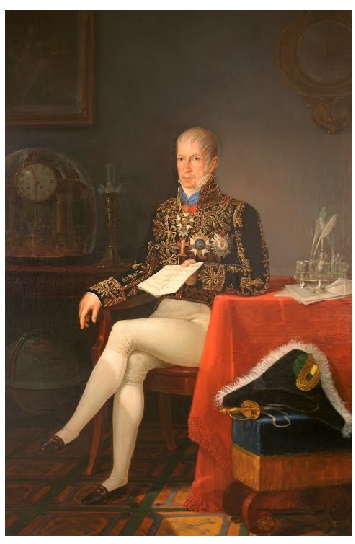 Retrato de Antônio Luís Pereira da Cunha, marquês de Inhambupe, 1825 - Simplício Rodrigues de Sá