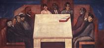 Call to Revolution and Table of Universal Brotherhood (Table of Universal Brotherhood) - Jose Clemente Orozco