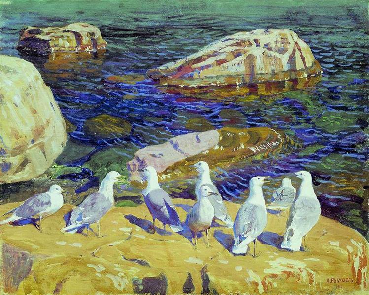 Seagulls, 1910 - Рылов Аркадий Александрович