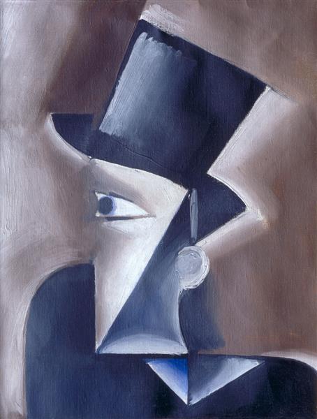 Muž v klobouku, 1914 - Josef Capek