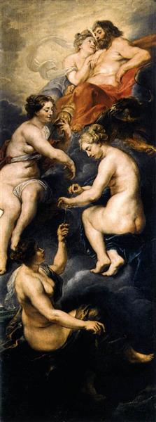 1. The Destiny of Marie De' Medici, 1622 - 1625 - Пітер Пауль Рубенс