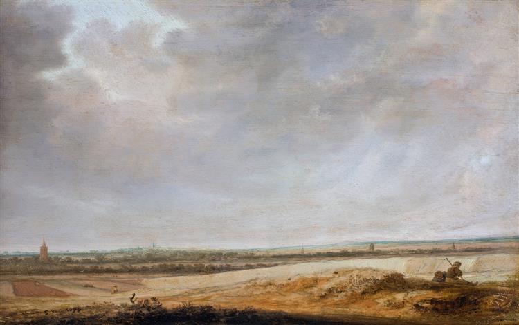 Landscape with Cornfields, 1638 - Саломон ван Рейсдал