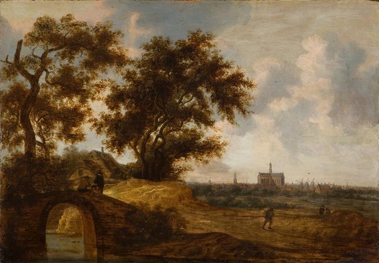 Landscape with Figures - Salomon van Ruysdael