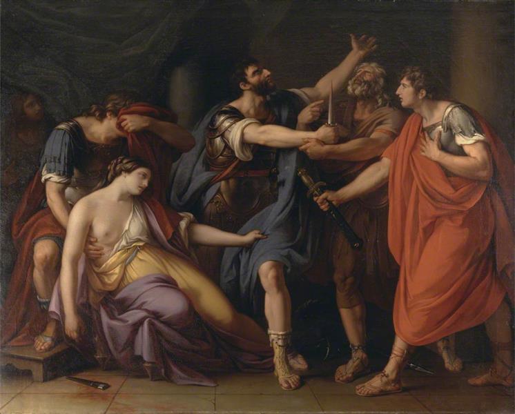 The Death of Lucretia, 1767 - Gavin Hamilton