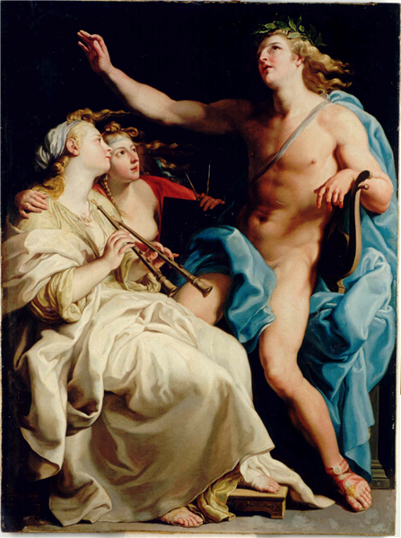 Apollon Et Deux Muses, 1741 - Помпео Батони