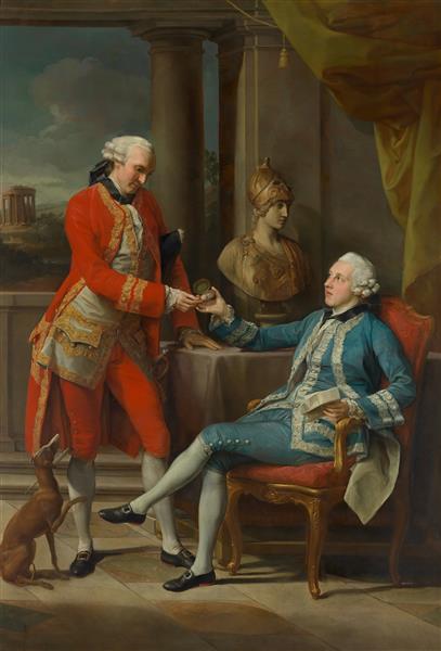 Sir Sampson Gideon and an Unidentified Companion, 1767 - Помпео Батоні