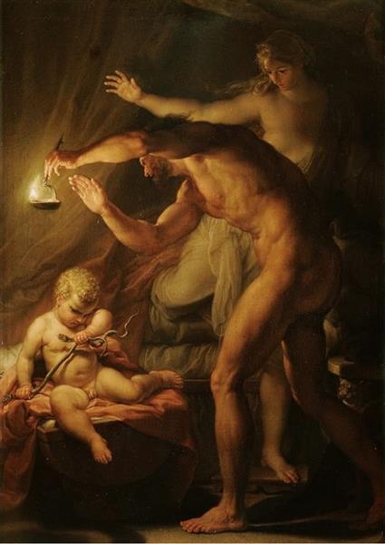 The Infant Hercules Strangling Serpents in His Cradle, 1743 - Помпео Батони