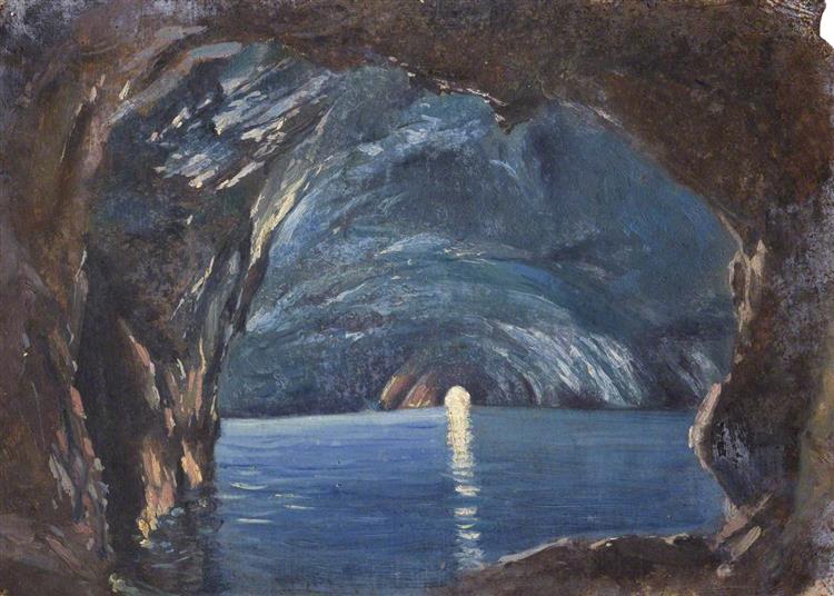 The Blue Grotto, Capri, 1869 - Thomas Stuart Smith