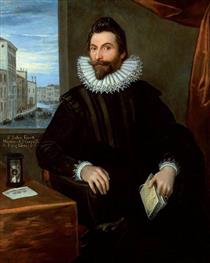 Portrait of John Finet - Domenico Tintoretto
