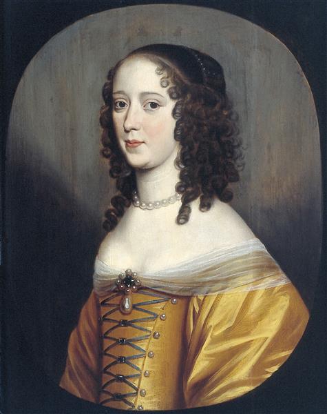 Portret Van Een Dame, c.1650 - c.1656 - Gerard van Honthorst - WikiArt.org