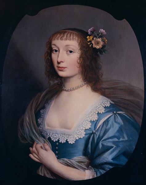 Portrait of An Unknown Woman Or Louise Christine Von Solms-Braunfels, Sister of Amalia Von Solms-Braunfels, 1636 - Gerard van Honthorst