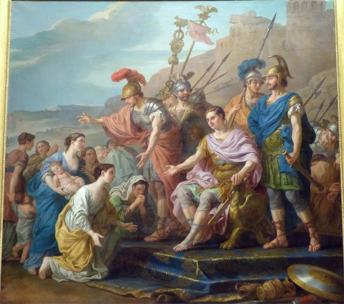 The Family of Coriolanus from Flex and Deflect Besiege Rome, 1771 - Жозеф-Мари Вьен