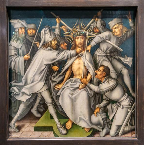 The crown of thorns (Grey Passion-5), c.1494 - c.1500 - Hans Holbein, o Velho