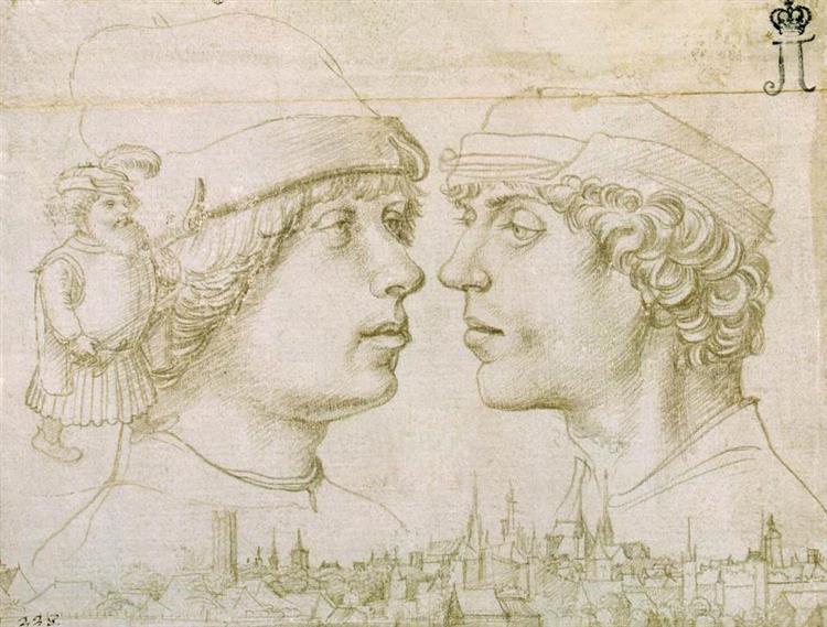 Portrait of the Artist's Sons, c.1514 - c.1515 - 老漢斯‧霍爾拜因