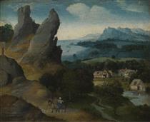 Landscape with the Flight into Egypt - Joachim Patinier