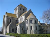 Lessay Abbey, Normandy, France - Architecture romane