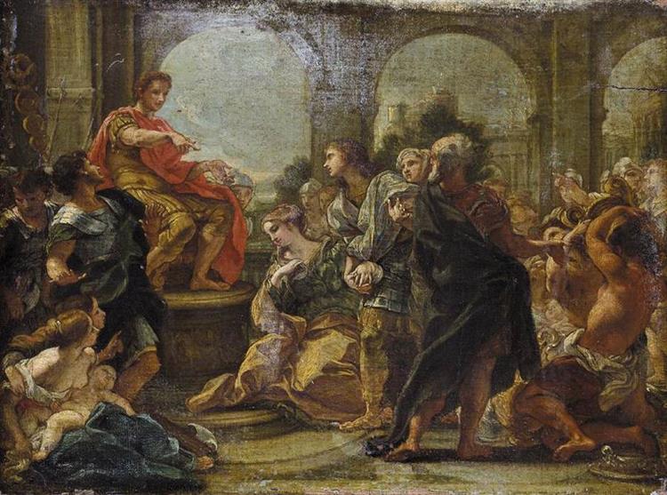 The Continence of Scipio - Giovanni Battista Gaulli