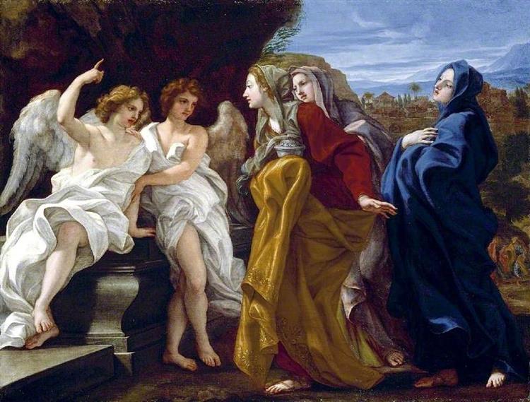 The Three Marys at the Empty Sepulchre, c.1684 - c.1685 - Giovanni Battista Gaulli