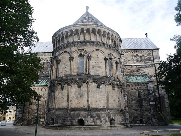 Апсида Лундського собору, Швеція, 1145 - Романська архітектура