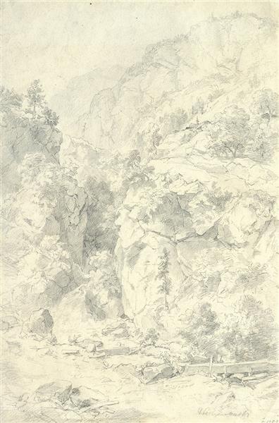 Mountainous Landscape, 1901 - Андреас Ахенбах