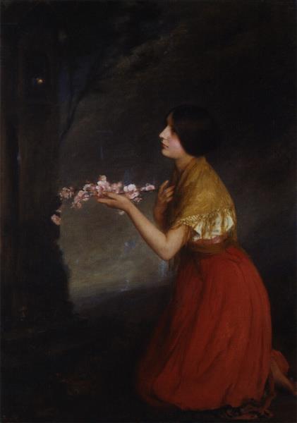 Offering of flowers - Joan Brull