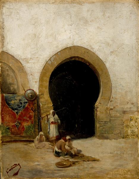 At the gate of the Seraglio, 1870 - Marià Fortuny
