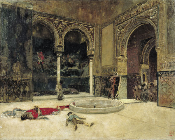The slaughter of the Abenserraigs, c.1870 - Marià Fortuny