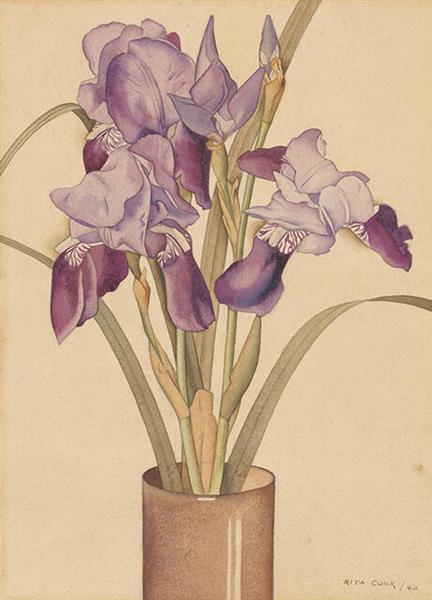 Irises, 1942 - Rita Angus