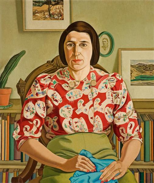 Portrait of Betty Curnow, 1942 - Rita Angus