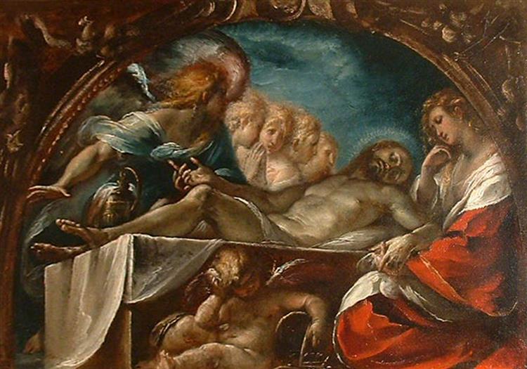 Dead Christ with Angels - Giulio Cesare Procaccini