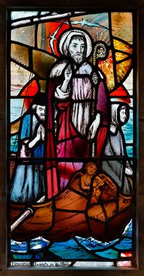 Loughrea St. Brendan's Cathedral. St. Brendan the Navigator at Sea - Sarah Purser
