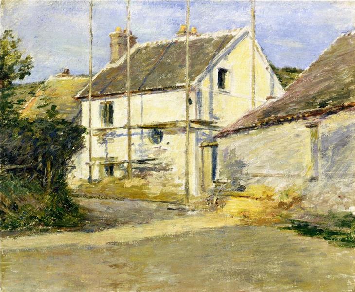 House with Scaffolding, 1892 - Теодор Робінсон