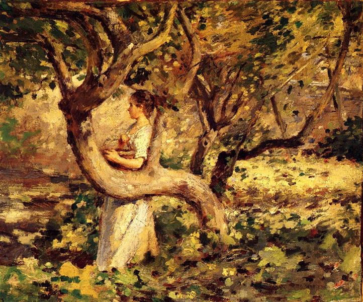 In the Garden, c.1891 - Теодор Робинсон