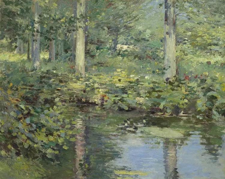 The Duck Pond, 1893 - Теодор Робинсон