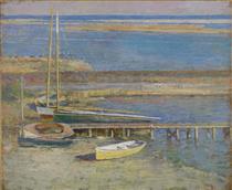 Boats at a Landing - Theodore Robinson