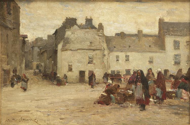 Galway Market Scene - Walter Osborne